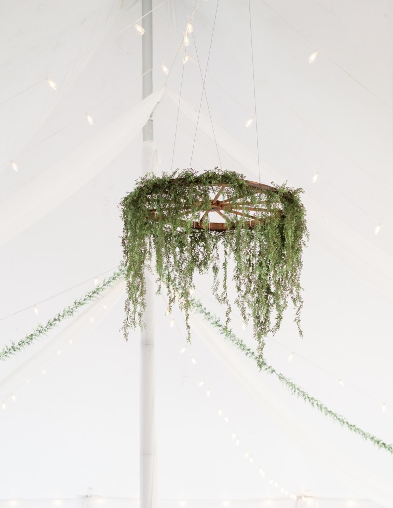 The beautiful rustic chandelier at the Orchards taken by Shannon Eileen photography